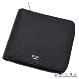 CELINE セリーヌ ジップドバイフォールドウォレット 財布 二つ折り ブラック メンズ H10518