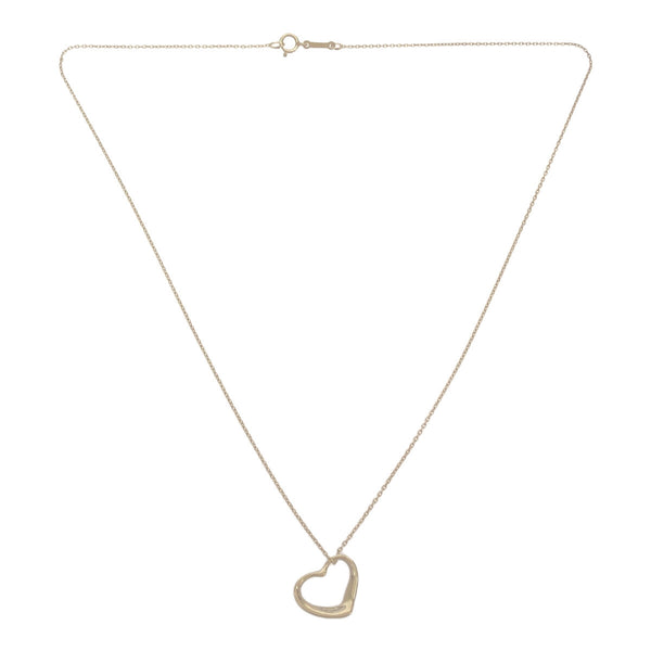 TIFFANY&Co ティファニー オープンハート ネックレス SV シルバー アクセサリー エルサペレッティ 重量約1.7g H11929