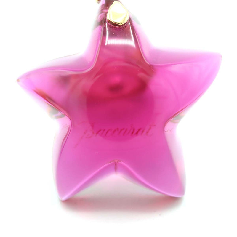 Baccarat バカラ クリスタルガラス イヤリング ピンク 750 K18 スター 星 レディース アクセサリー 箱あり M1876