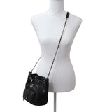 CHANEL シャネル バケットバッグ チェーンショルダー ミニ ブラック AS2353 ソフトキャビアスキン ショルダーバッグ H17977
