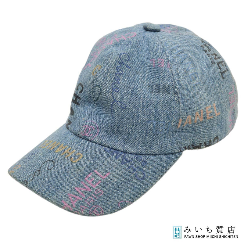 CHANEL ノベルティ デニムキャップ CHANEL シャネル デニムキャップ 帽子 ココマーク ロゴ コットン100
