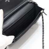 CHANEL シャネル チェーンウォレット A48654 キャビアスキン ココマーク 16番台 ブラック 黒 H10589