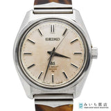 稼働 腕時計 SEIKO グランドセイコー GS 4520-8000 ハイビート 手巻き シルバー色文字盤 ベルト尾錠社外 J275