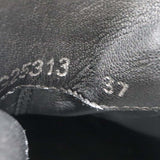 CHANEL シャネル スニーカー ココマーク G25313 レザー ブラック レディース サイズ37/約24cm 箱 J11