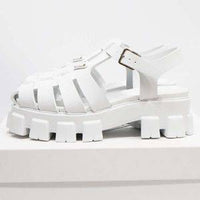 プラダ PRADA スポーティ フォームラバー サンダル 9 ホワイト