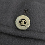 CHANEL シャネル カシミア コート アウター カシミア100 カーキ・ブラウン系 ベルト付き 26k64-1