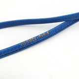 HERMES エルメス ホイッスル ネックレス レザー ストラップ ブルー アクセサリー M4234