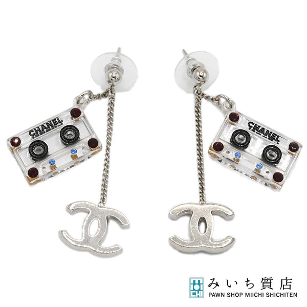 CHANEL シャネル ピアス カセットテープ ココマーク 約10.7g アクセサリー H14126