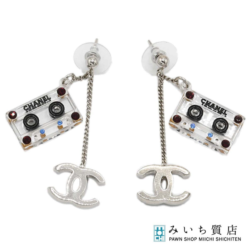 CHANEL シャネル ピアス カセットテープ ココマーク 約10.7g アクセサリー H14126