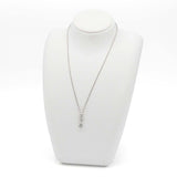 仕上済 CELINE セリーヌ ネックレス pt850/900 ダイヤモンド D0.20 ルビー R0.02 約12.4g アクセサリー 20k253-2
