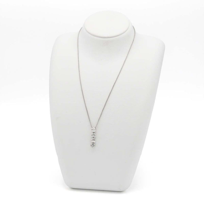 仕上済 CELINE セリーヌ ネックレス pt850/900 ダイヤモンド D0.20 ルビー R0.02 約12.4g アクセサリー 20k253-2
