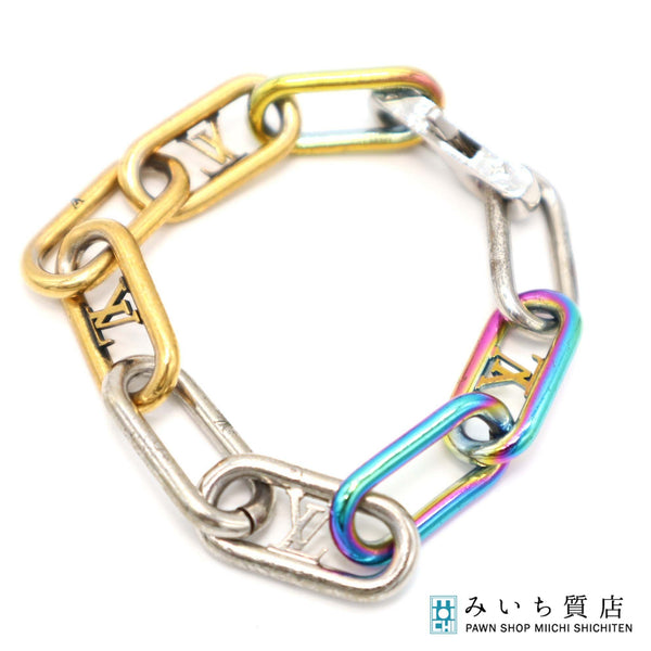 LOUIS VUITTON ルイ ヴィトン M80178 ブラスレ シグネチャー チェーンブレス ブレスレット ko47