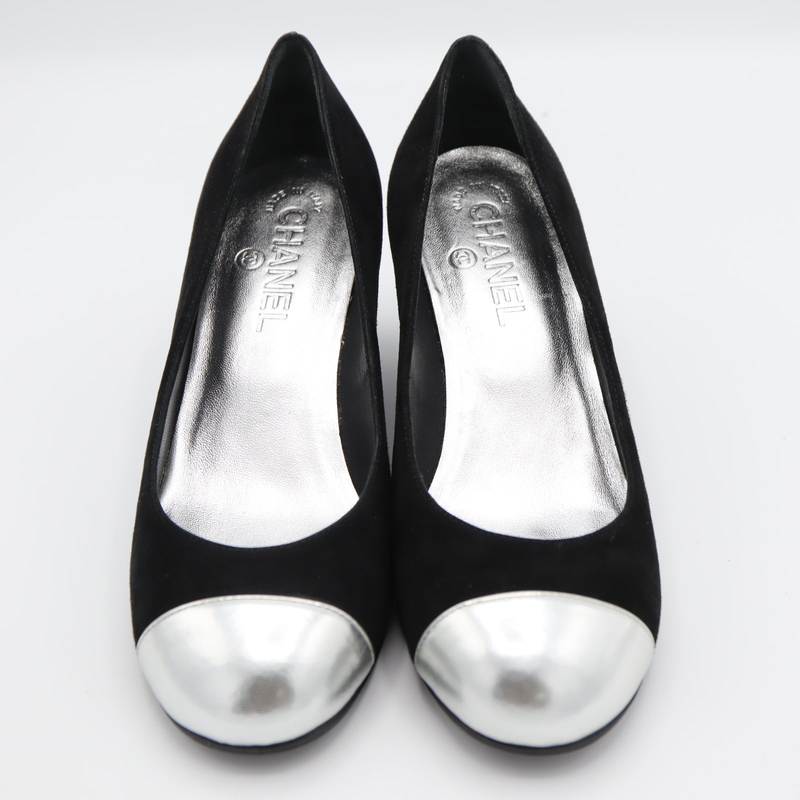 CHANEL シャネル G27028 ココマーク ヒール パンプス スエード