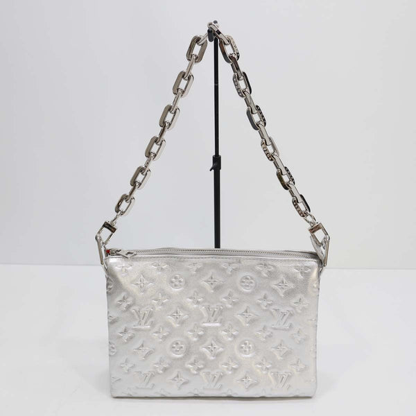 LOUIS VUITTON ルイ・ヴィトン ショルダーバッグ クッサンPM M57913 シルバー バック 鞄 24s361-1