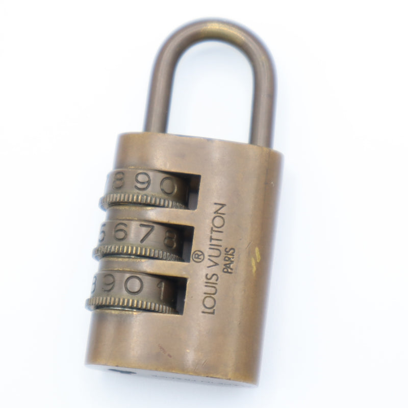 LOUIS VUITTON ルイ ヴィトン LV パドロック カデナ 南京錠 ダイヤル式 鍵 アクセサリー 46.5g k336