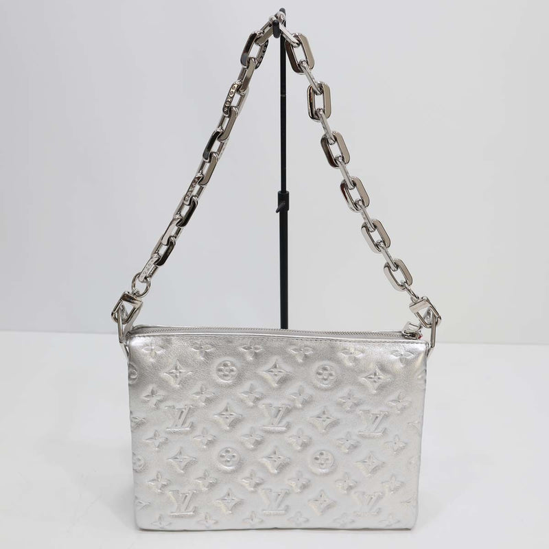 LOUIS VUITTON ルイ・ヴィトン ショルダーバッグ クッサンPM M57913 シルバー バック 鞄 24s361-1