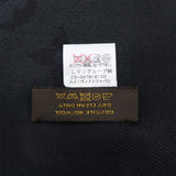 LOUIS VUITTON ルイヴィトン M74752 大判ストール 140cm モノグラム アントラシット ショール シルク ウール 黒 箱 ok1068