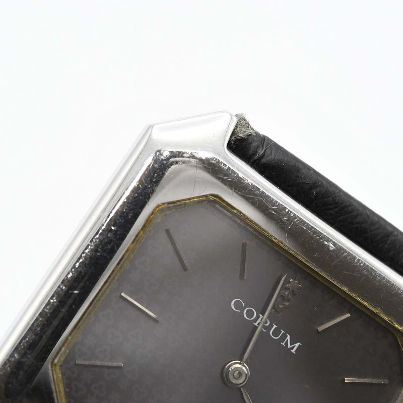 腕時計 稼働 CORUM コルム 手巻き メンズ ブラック色文字盤 M3895