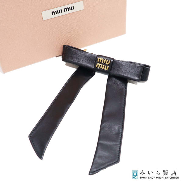 miumiu ミュウミュウ リボン バレッタ ヘアアクセサリー 髪留め
