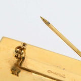 CHANEL シャネル プレート ブローチ ゴールドカラー 金具 レディース アクセサリー 箱有 H4988