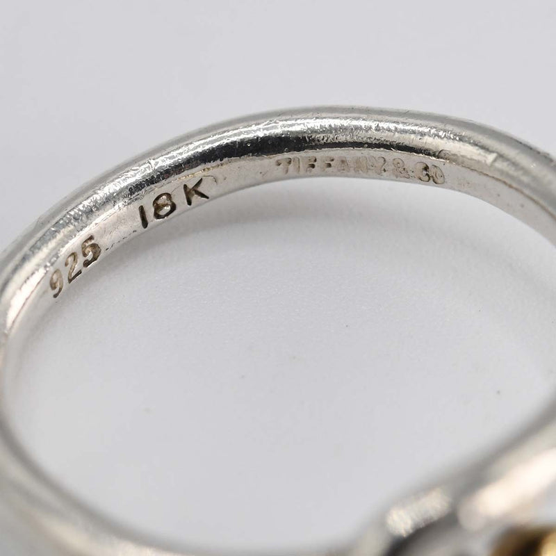 TIFFANY&Co. ティファニー リング フックアンドアイ 8号 シルバー 925 ゴールド 18K 約2.4g アクセサリー H7931