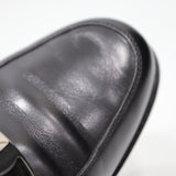 SalvatoreFerragamo フェラガモ レザー ロゴプレート SPORT ローファー 靴 7 1/2 25cm ブラック 箱有 yo372