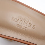 未使用 HERMES エルメス Oasis オアジス 071002Z サンダル Hロゴ シューズ 36 1/2 ブラウン レディース 箱有 H17075