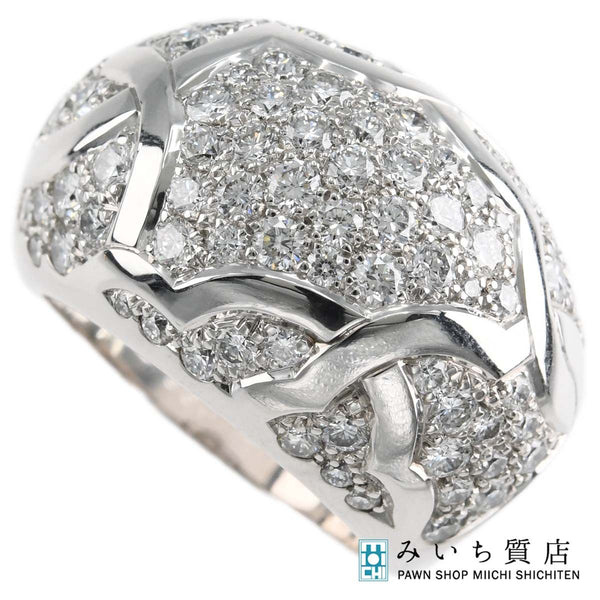 仕上済 CHANEL シャネル リング 10号 カメリア ドーム #50 7L1336 750 D 18.2g ジュエリー H17479