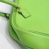 HERMES エルメス ミニプリュム プリュム20 ハンドバッグ ◯W刻印 1993年製 グリーン H20488