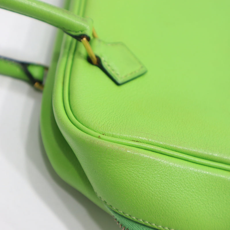 HERMES エルメス ミニプリュム プリュム20 ハンドバッグ ◯W刻印 1993年製 グリーン H20488
