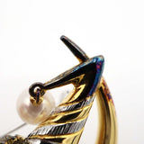 MIKIMOTO ミキモト ブローチ ピエロ S刻印 シルバー ゴールドカラー アクセサリー H1368