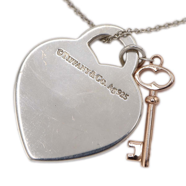 TIFFANY＆Co. ティファニー ネックレス リターントゥ  ハートタグ キー 925 シルバー メタル 約7.1g アクセサリー レディース H16833