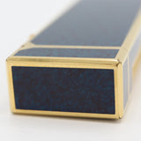 dunhill ダンヒル ガスライター US.RE24163 ラピス柄 ラピス ブルー ローラー式 喫煙具 着火未確認 ケース有 H5342