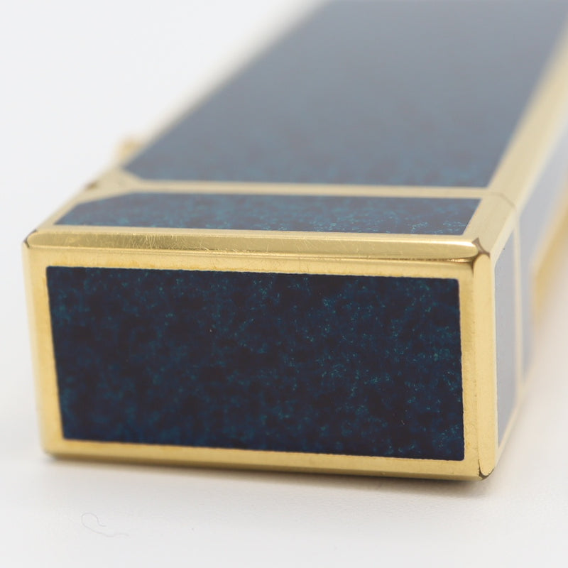 dunhill ダンヒル ガスライター US.RE24163 ラピス柄 ラピス ブルー ローラー式 喫煙具 着火未確認 ケース有 H5342