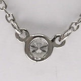TIFFANY&Co. ティファニー バイザヤード PT950 プラチナ 1P ダイヤ 約2.4g 約3.4mm アクセサリー H2294