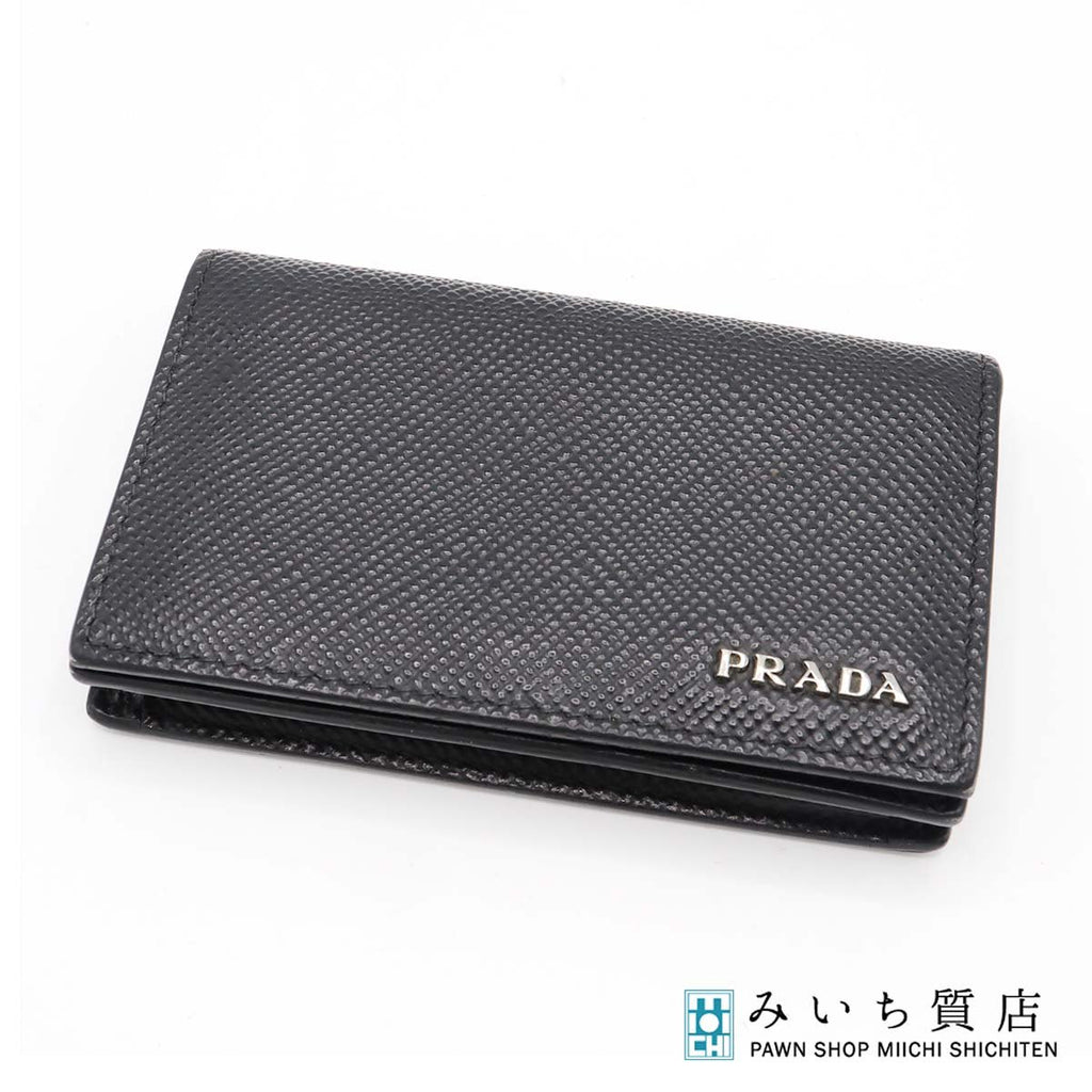 PRADA ブラック サフィアーノレザー ケース 【公式通販】