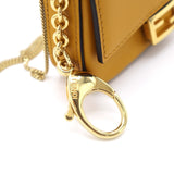FENDI フェンディ ナノ バゲット チェーンショルダーポーチ ミニバッグ イエローカラー H9344