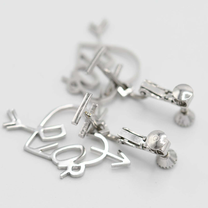 Christian Dior ディオール イヤリング ハート アロー シルバーカラー アクセサリー レディース 保管袋有 M2420