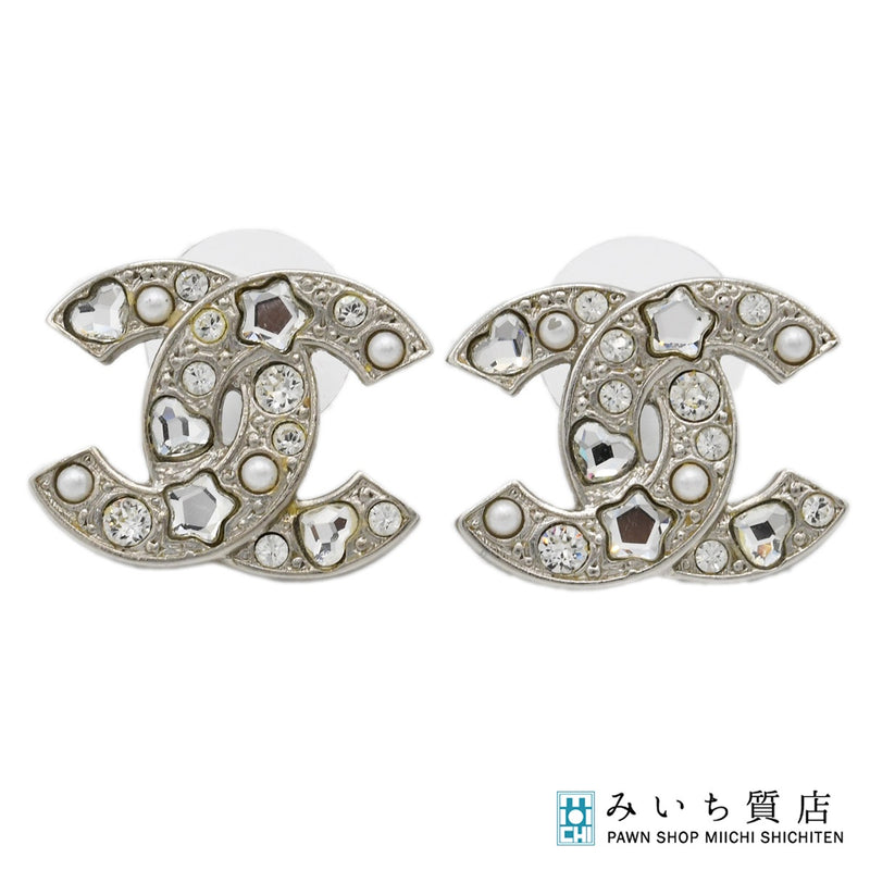 CHANEL シャネル ピアス ココマーク ラインストーン P25 アクセサリー レディース 箱有 25k1060-1