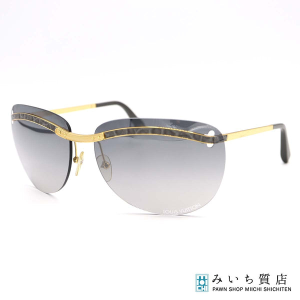 LOUIS VUITTON ルイヴィトン サングラス Z0223U 度なし グレー系 アイウェア ケース付き H8342
