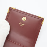 Cartier カルティエ コインケース マストライン スクエア 小銭入れ 財布 ボルドー H4920