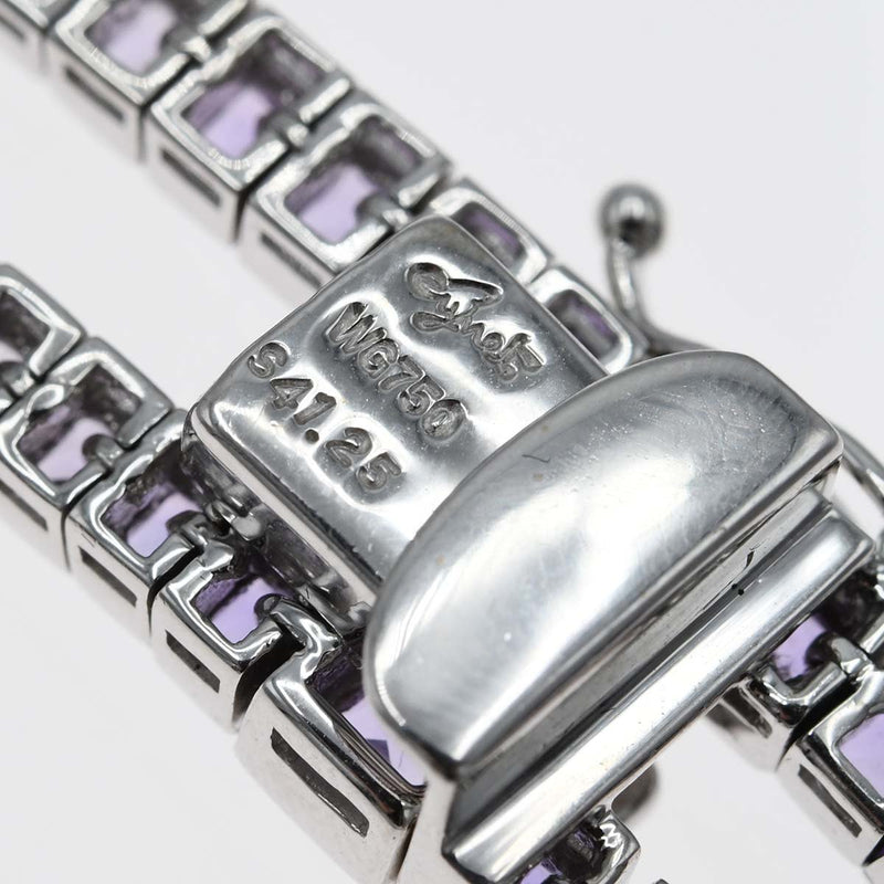 仕上済 Jeune ジュネ ネックレス サファイヤ ダイヤモンド WG750 S41.25 105.2g ケース有 H7676