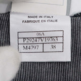 CHANEL シャネル 長袖 カットソー P29247V19763 グレー×ブラック サイズ38 Mサイズ 約9号 レディース H22194