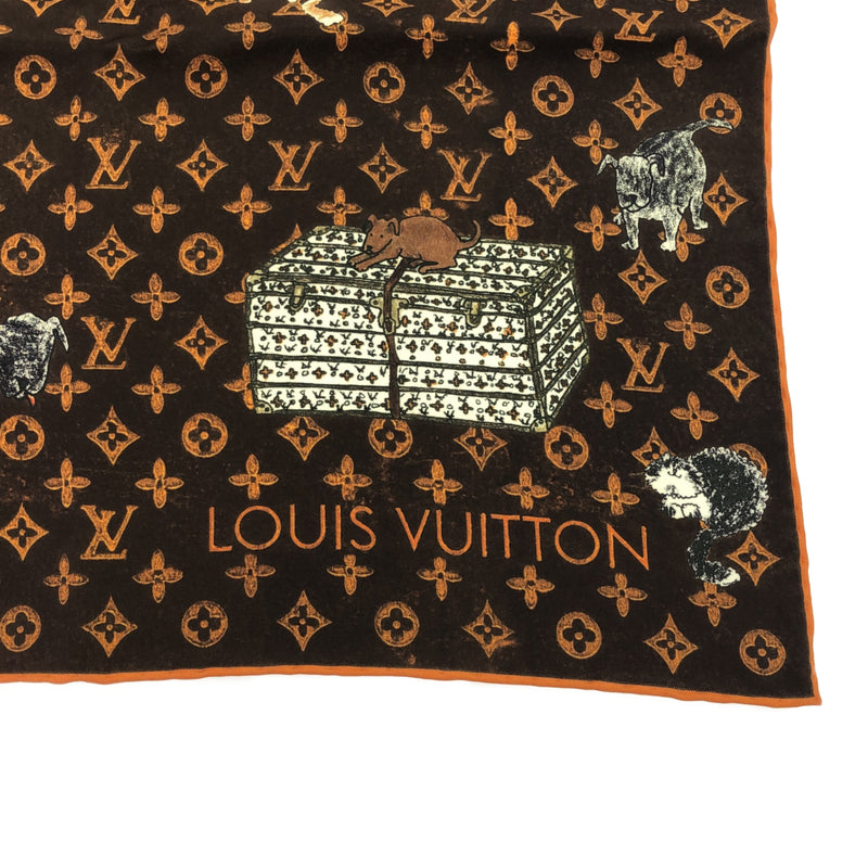 LOUIS VUITTON ルイ ヴィトン キャットグラム スカーフ MP2265 シルク100％ ok550