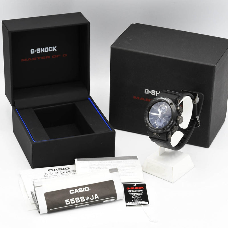 稼働 腕時計 CASIO カシオ G-SHOCK 5588 GWR-B1000 MASTER OF G タフソーラー 黒色文字盤 箱・取説有 24s1150-1