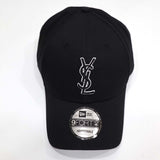 ニューエラ YSL モノグラム キャップ NEW ERA サンローラン SAINT LAURENT ブラック 黒 帽子 23s574-1