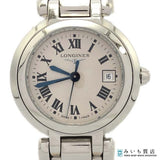 稼働 腕時計 LONGINES ロンジン プリマルナ L81104 デイト クォーツ シルバー色文字盤 2026.6月電池 H22334
