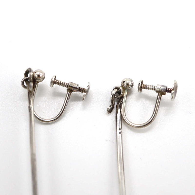 Georg Jensen ジョージジェンセン イヤリング ドロップ シルバー 925 約4.8g アクセサリー maki409-2