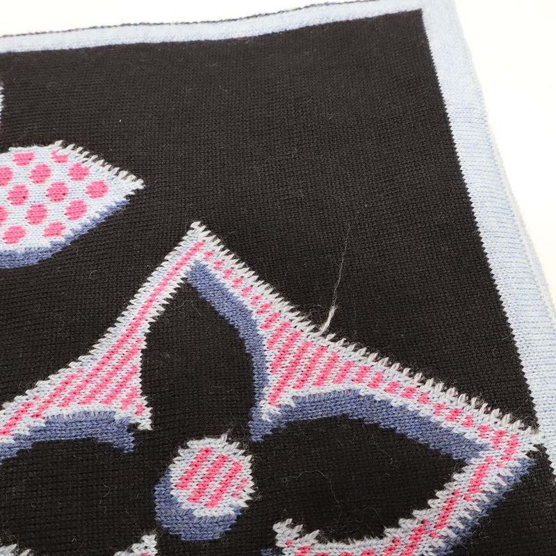 LOUIS VUITTON ルイヴィトン LV マフラー M73895 エシャルプ・ジャイアントポップ ウール100％ リバーシブル 箱有 M4393