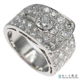 仕上済 VanCleef&Arpels ヴァンクリーフ&アーペル VCA リング 指輪 750 ダイヤ 約8号 9.7g ジュエリー ケース有 ok687